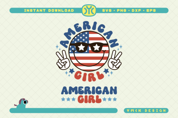 American Girl SVG 4th of July SVG