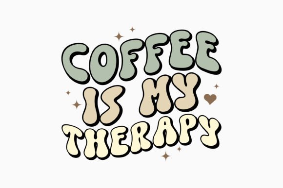 Coffee is My Therapy Retro Coffee Svg