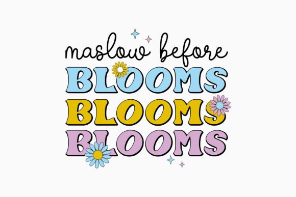 Maslow Before Blooms Retro SVG