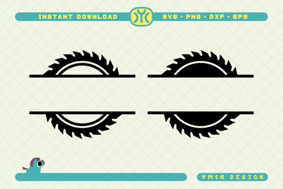 Saw Blade Split Monogram SVG Review